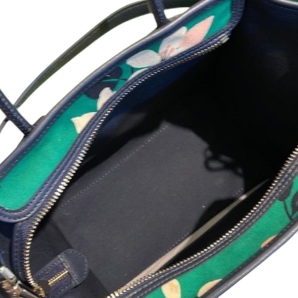 Kate Spade ♠️ Lily Blooms Green flower print Multi Sm Tote Crossbody Bag purse - Picture 7 of 8